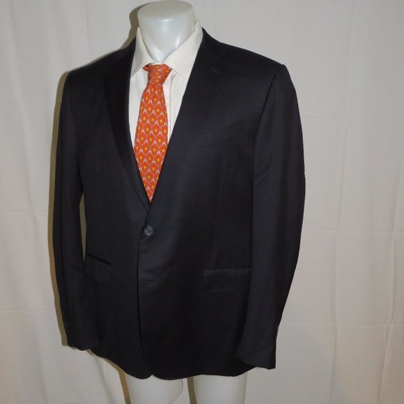 Ermenegildo Zegna Micronsphere Solid Navy Recent Two Button Sport Coat 48R - Picture 5 of 11